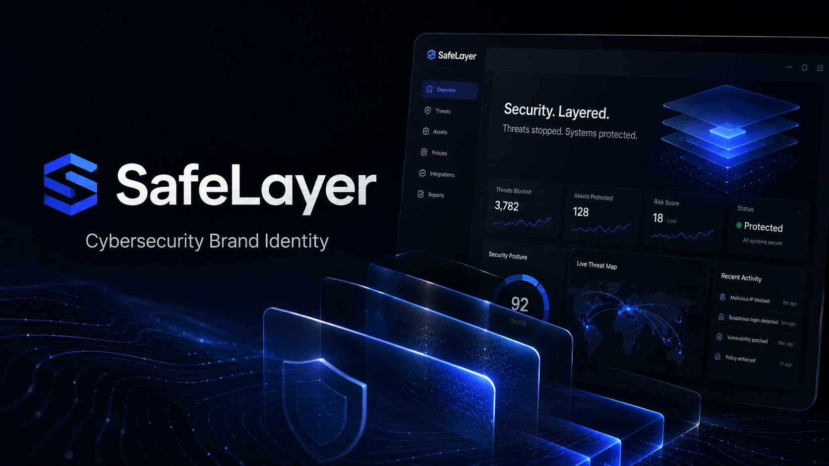 SafeLayer Cybersecurity Brand Identity Cover