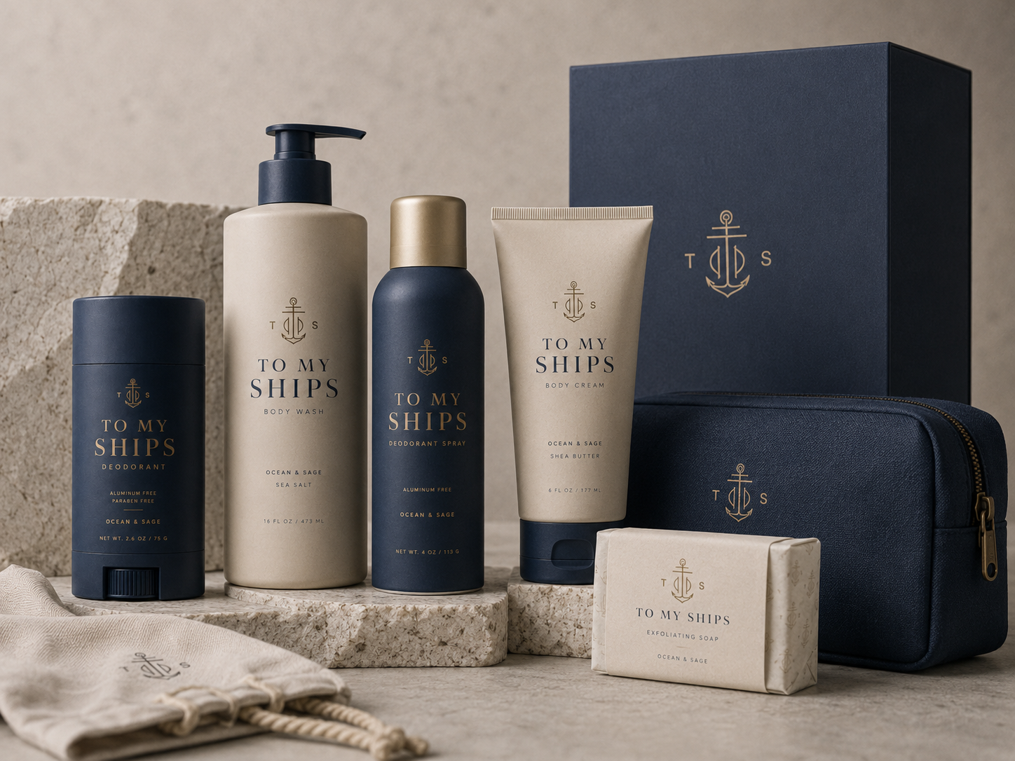 To My Ships Deodorant Packaging Design Details